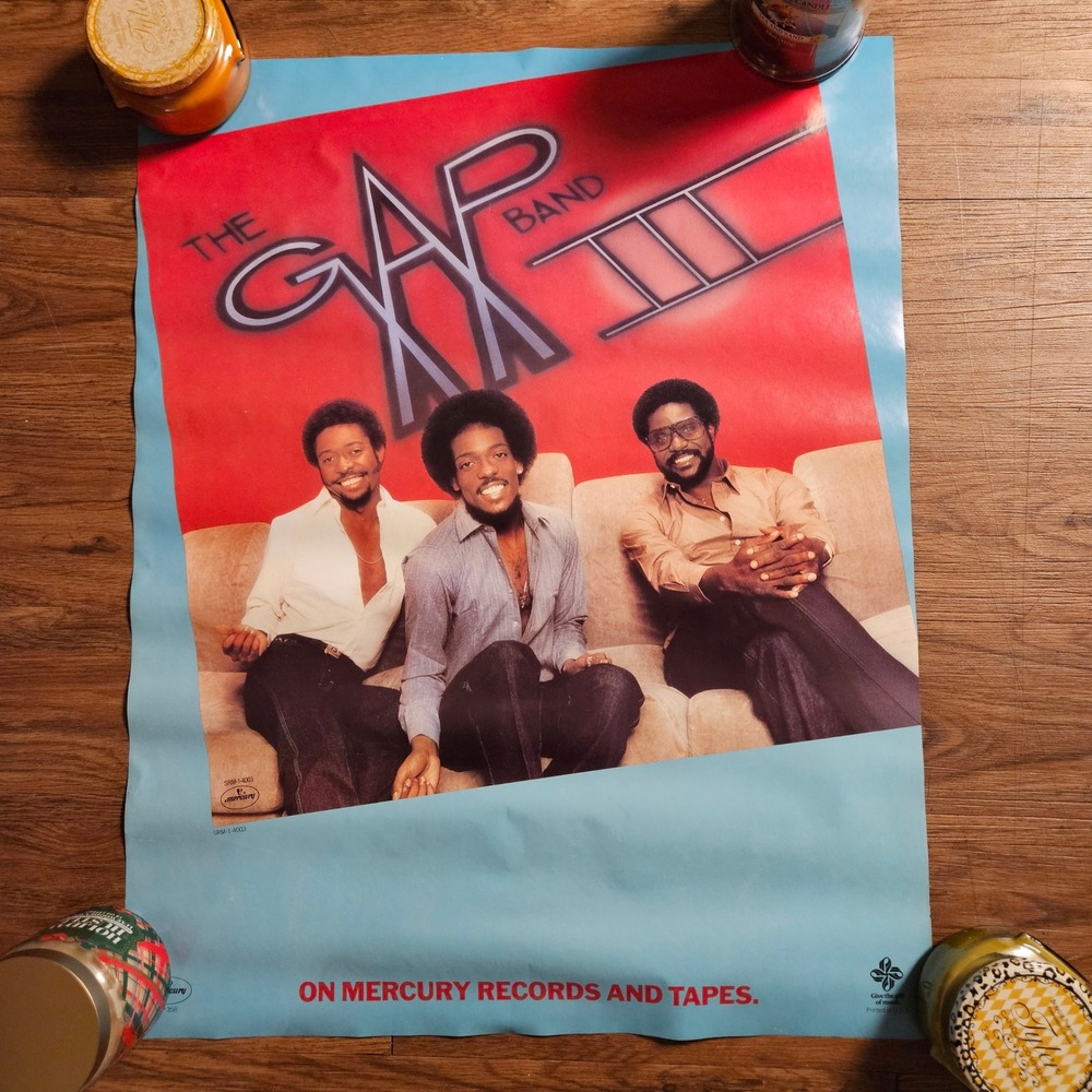 The Gap Band Gap Band III Vintage 1981 Promo Album Poster 22x28 Mercury Rock
